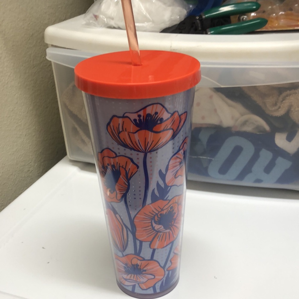 Starbucks Red Poppy Tumbler Cup